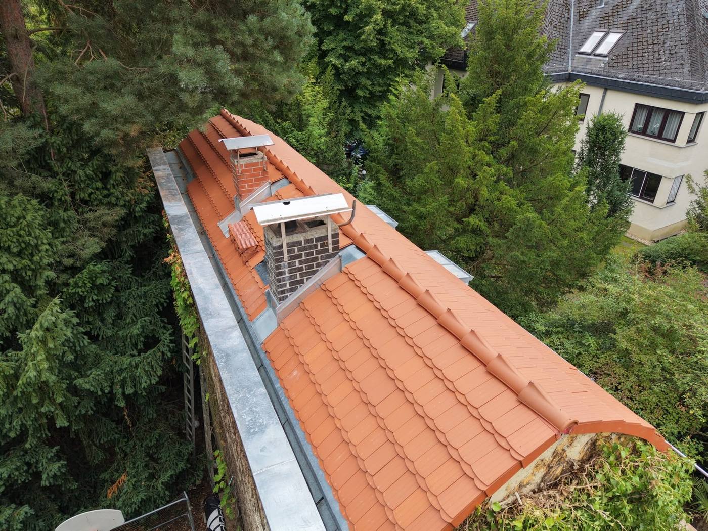 Neueindeckung eines Tonnendaches, Foto 5
